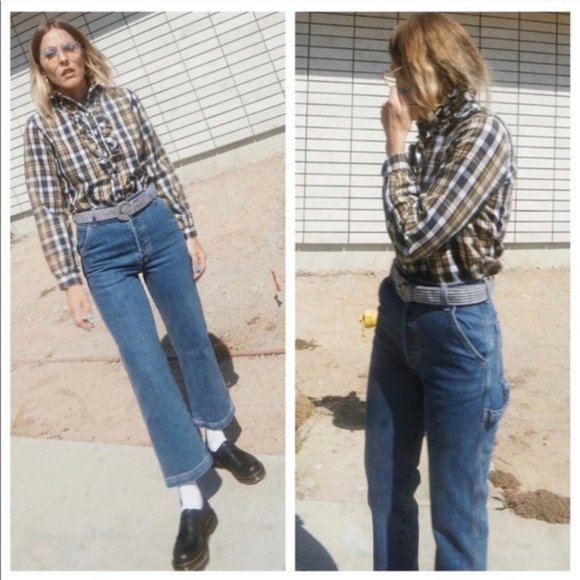 Levi’s Ribcage Straight Ankle Utility Jeans - Picture 12 of 14